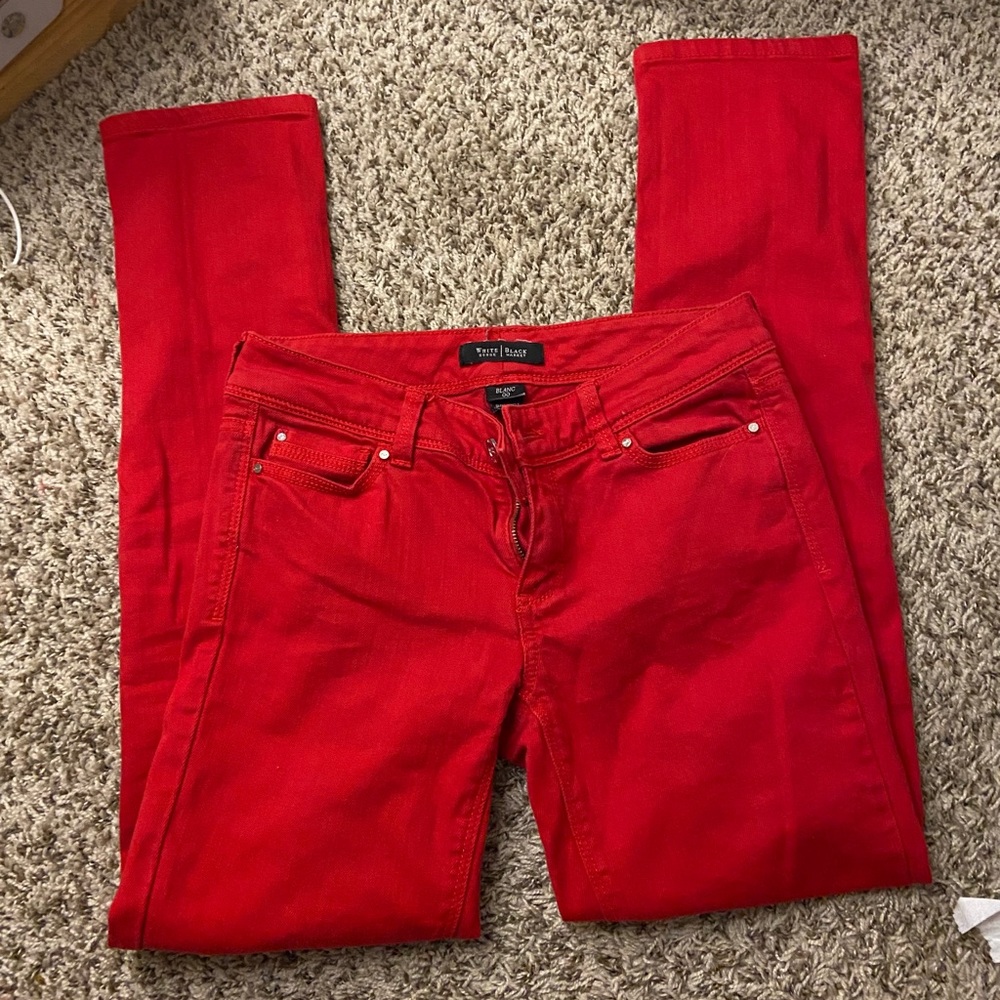 White House Black Market Red 00 pants